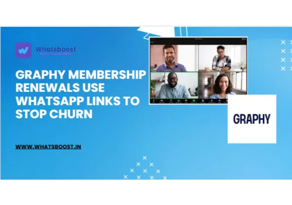 Graphy Membership Renewals: Use WhatsApp Links to Stop Churn