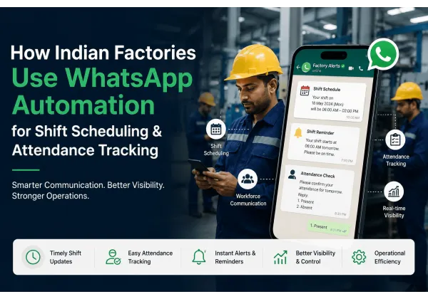 Automatisation WhatsApp pour la gestion des équipes et des présences en usine