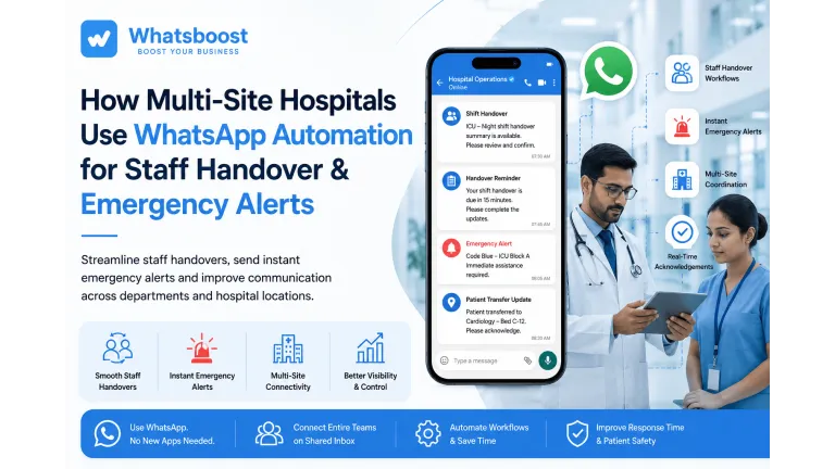 How Multi-Site Hospitals Use WhatsApp Automation for Staff Handover & Emergency Alerts