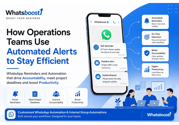 Optimiza tu equipo de operaciones con alertas automáticas en WhatsApp