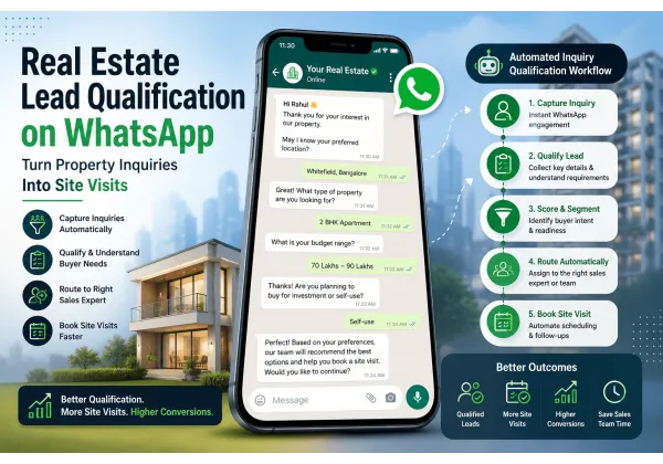 Cómo automatizar la calificación de clientes potenciales inmobiliarios en WhatsApp