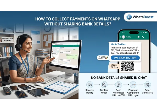Collecter des paiements sur WhatsApp sans partager vos coordonnées bancaires