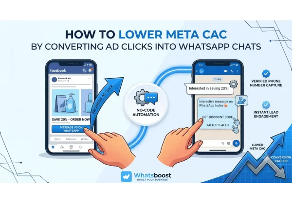 Cómo reducir el CAC de Meta llevando clics de Facebook a WhatsApp
