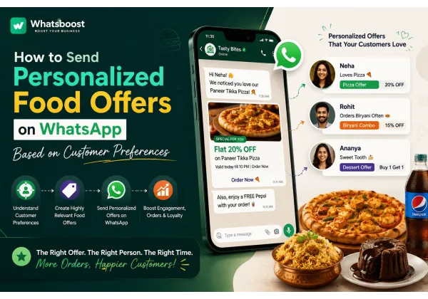 Com enviar ofertes personalitzades de menjar per WhatsApp segons les preferències