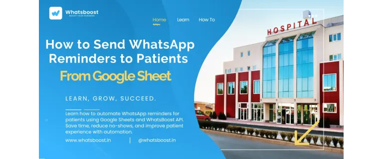 Automatisez les rappels WhatsApp pour vos patients grâce à Google Sheets