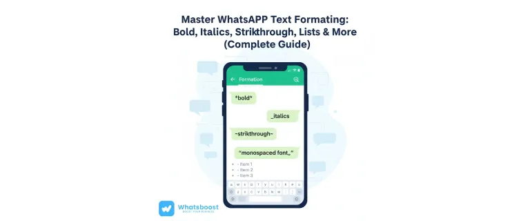 Maîtrisez la mise en forme sur WhatsApp : gras, italique, barré, listes et bien plus.