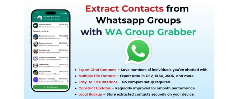 Exportez vos contacts de groupes WhatsApp en un clic : Le guide ultime pour marketeurs et vendeurs