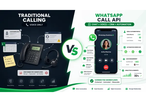 WhatsApp Call API vs Traditional Calling Systems: What's Better for Businesses?