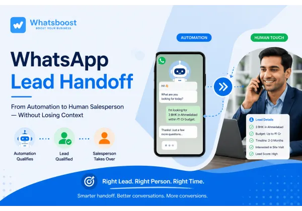 WhatsApp Lead Handoff: Transfer Qualified Leads to Sales Teams