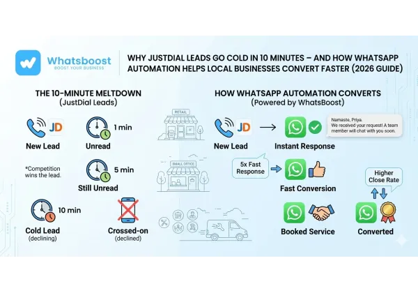 Com convertir leads de JustDial en vendes amb WhatsApp Automation