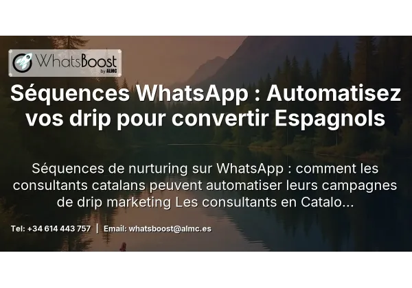 Séquences WhatsApp : Automatisez vos drip pour convertir Espagnols