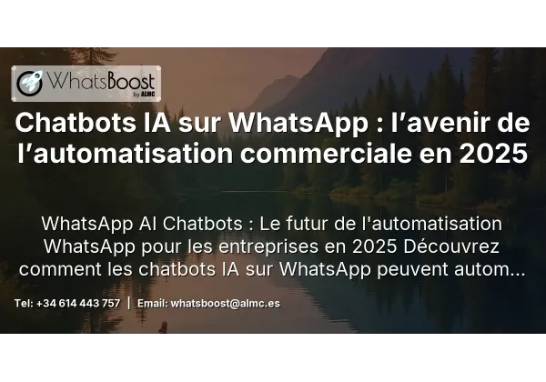 Chatbots IA sur WhatsApp : l’avenir de l’automatisation commerciale en 2025