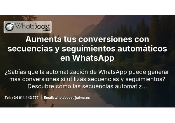 Aumenta tus conversiones con secuencias y seguimientos automáticos en WhatsApp