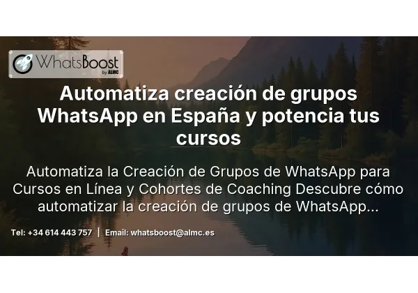 Automatiza la creación de grupos de WhatsApp para cursos online y coaching