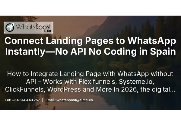 Connect Landing Pages to WhatsApp Instantly—No API No Coding in Spain