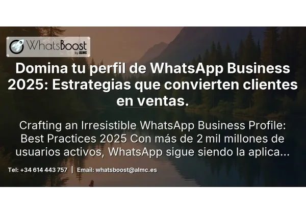 Domina tu perfil de WhatsApp Business 2025: Estrategias que convierten clientes en ventas.