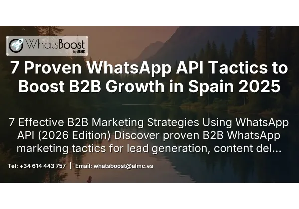 7 Proven WhatsApp API Tactics to Boost B2B Growth in Spain 2025