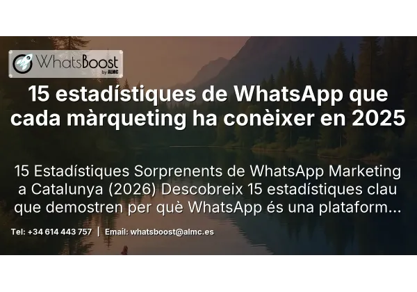 15 estadístiques de WhatsApp que cada màrqueting ha conèixer en 2025