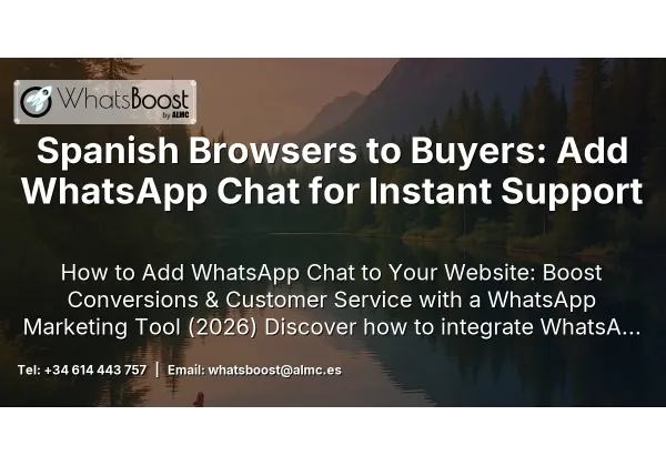 Spanish Browsers to Buyers: Add WhatsApp Chat for Instant Support