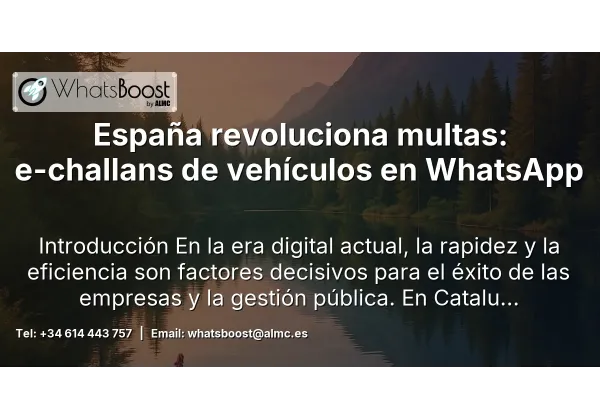España revoluciona multas: e-challans de vehículos en WhatsApp