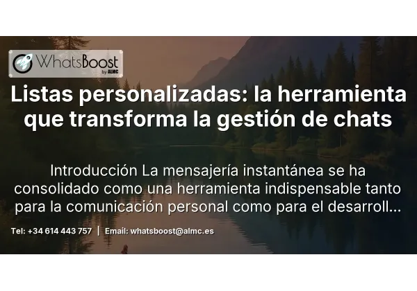 Listas personalizadas: la herramienta que transforma la gestión de chats