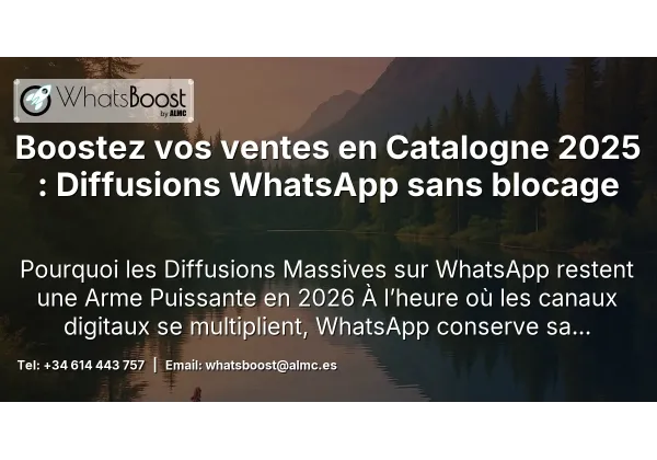 Boostez vos ventes en Catalogne 2025 : Diffusions WhatsApp sans blocage