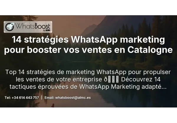 14 stratégies WhatsApp marketing pour booster vos ventes en Catalogne