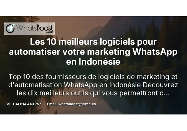 Les 10 meilleurs logiciels pour automatiser votre marketing WhatsApp en Indonésie