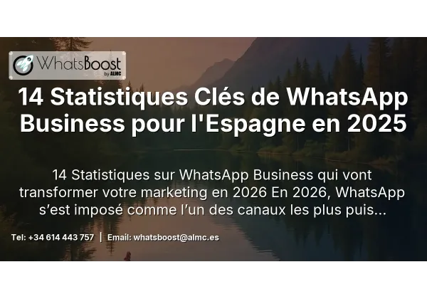 14 Statistiques Clés de WhatsApp Business pour l'Espagne en 2025