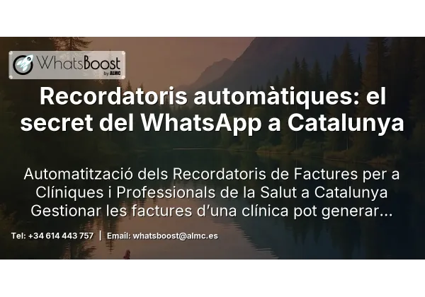 Recordatoris automàtiques: el secret del WhatsApp a Catalunya