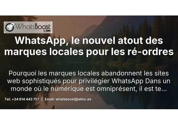 WhatsApp, le nouvel atout des marques locales pour les ré-ordres
