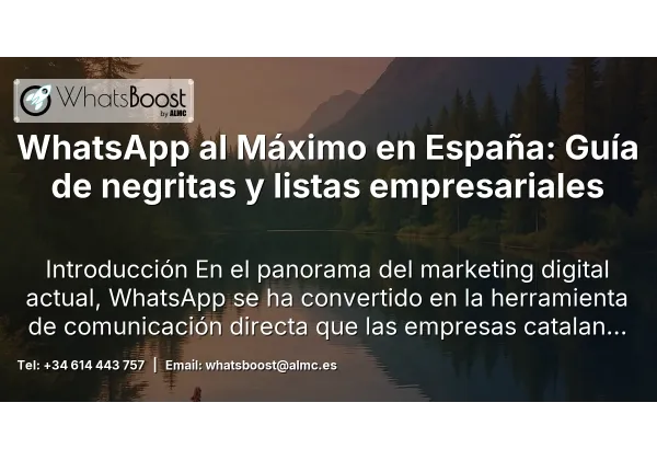 WhatsApp al Máximo en España: Guía de negritas y listas empresariales