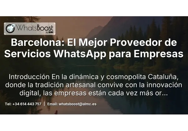 Barcelona: El Mejor Proveedor de Servicios WhatsApp para Empresas