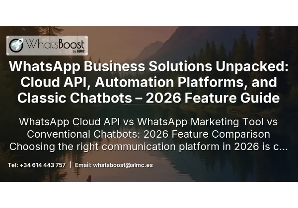 WhatsApp Business Solutions Unpacked: Cloud API, Automation Platforms, and Classic Chatbots – 2026 Feature Guide