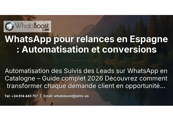 WhatsApp pour relances en Espagne : Automatisation et conversions