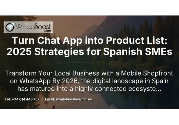 Turn Chat App into Product List: 2025 Strategies for Spanish SMEs
