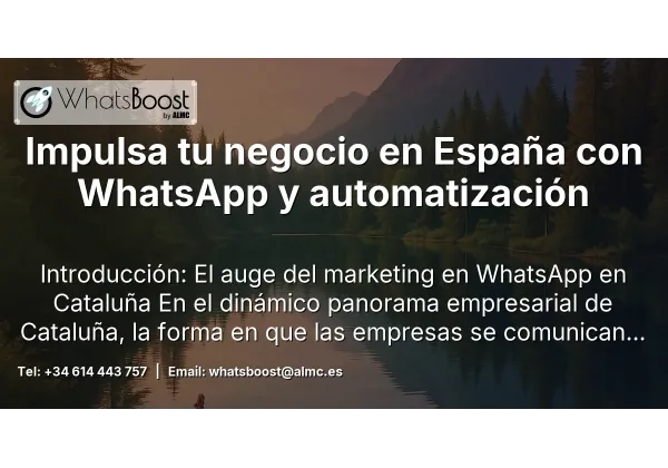 Impulsa tu negocio en España con WhatsApp y automatización
