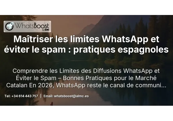 Maîtriser les limites WhatsApp et éviter le spam : pratiques espagnoles