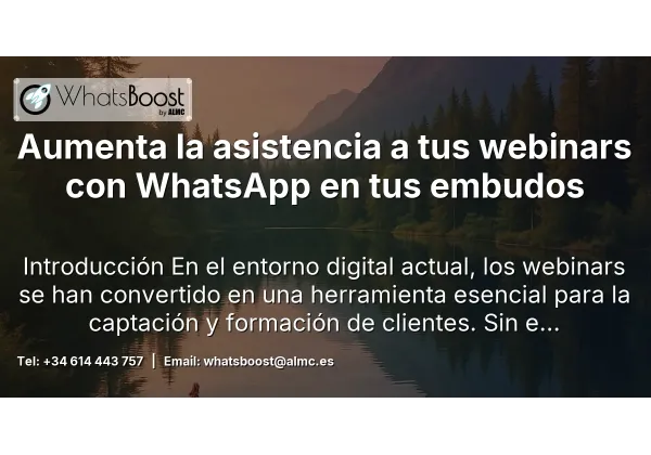 Aumenta la asistencia a tus webinars con WhatsApp en tus embudos