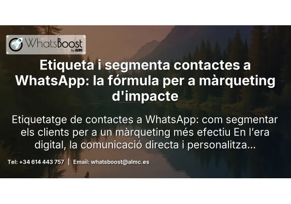 Etiqueta i segmenta contactes a WhatsApp: la fórmula per a màrqueting d'impacte