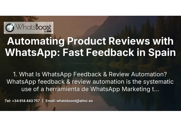 Automating Product Reviews with WhatsApp: Fast Feedback in Spain
