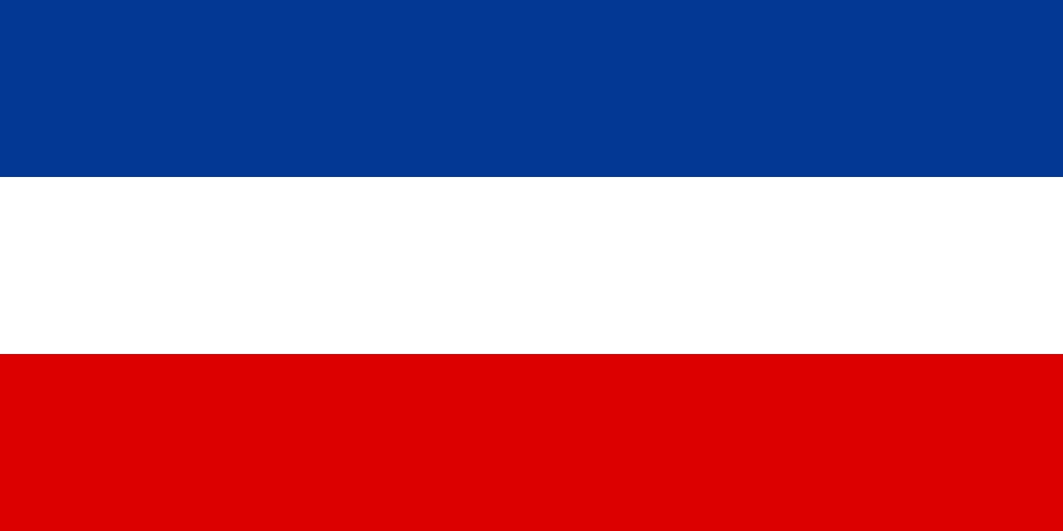 Mapa de Serbia and Montenegro