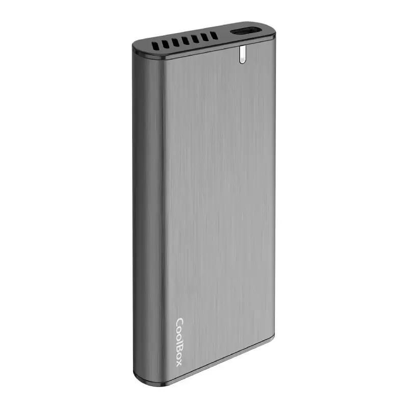 CoolBox NS31 M.2 NVMe/SATA SSD enclosure aluminium