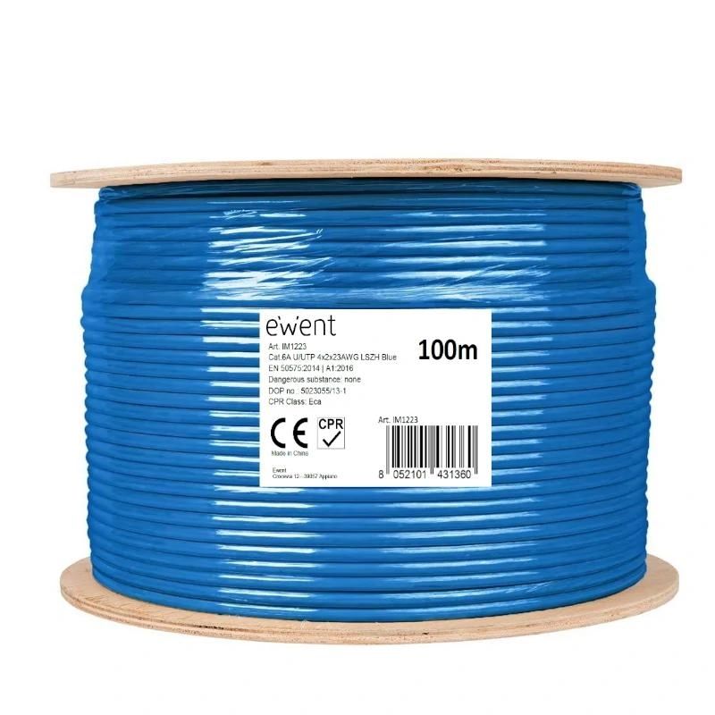 Câble ou accessoire Ewent Bobina Cable Red CAT6A U/UTP,LSZH,100m