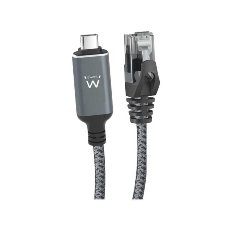 Cable USB-C a RJ45 Gigabit Ethernet Ewent EC2004 CAT6 de 5 m