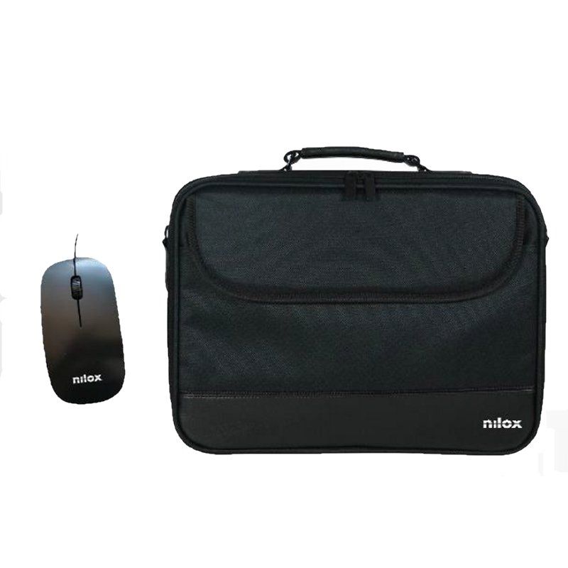 Maletín duro NILOX NXMOS5156BK 15.6" + ratón negro