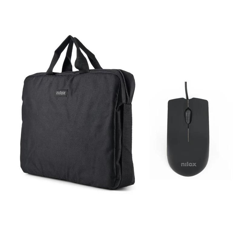 Pack Maletín Nilox NXBM001 15.6" Negro + Ratón USB