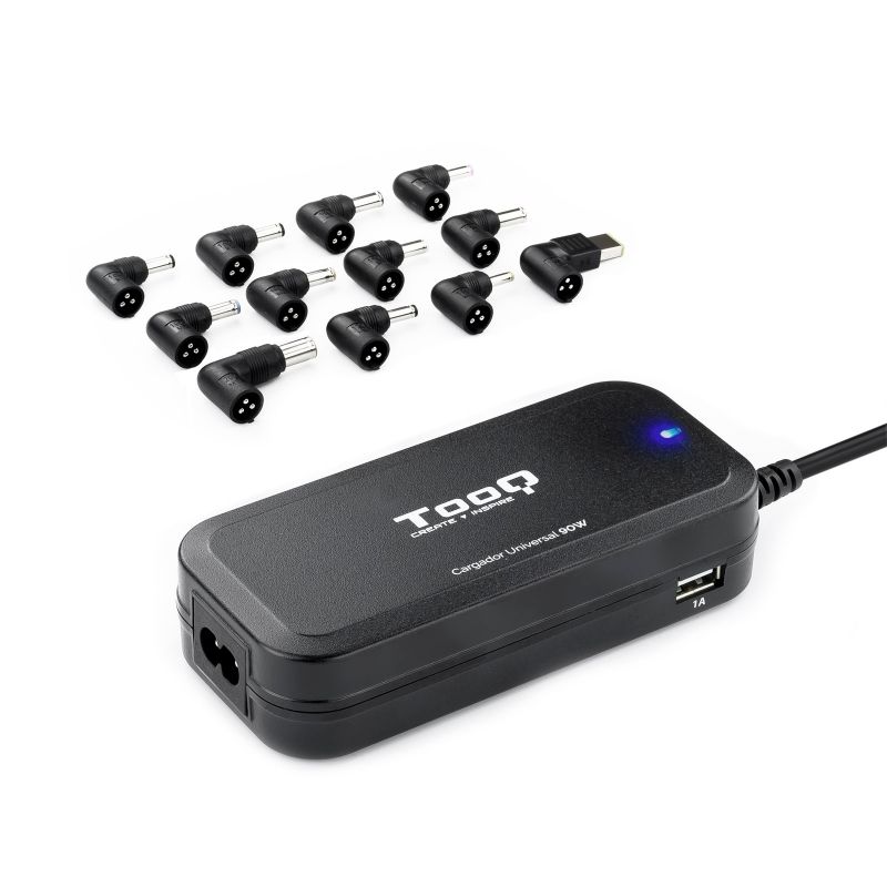 Chargeur ou adaptateur secteur TooQ universal portátil automático 90w