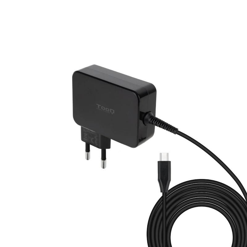 Cargador de pared TooQ TQLC-USBCGAN90PD USB-C PD 90W negro