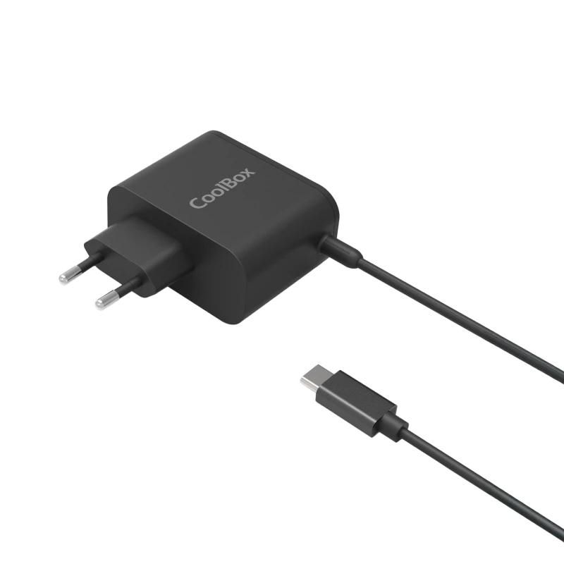 Cargador o adaptador de corriente CoolBox Portátil Universal USB-C 65W GAN